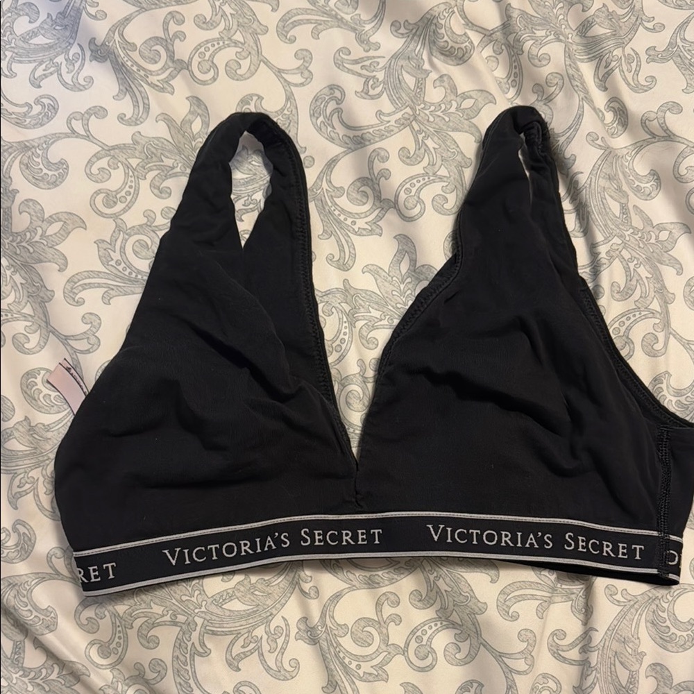 Victoria's Secret Black Plunge Bralette